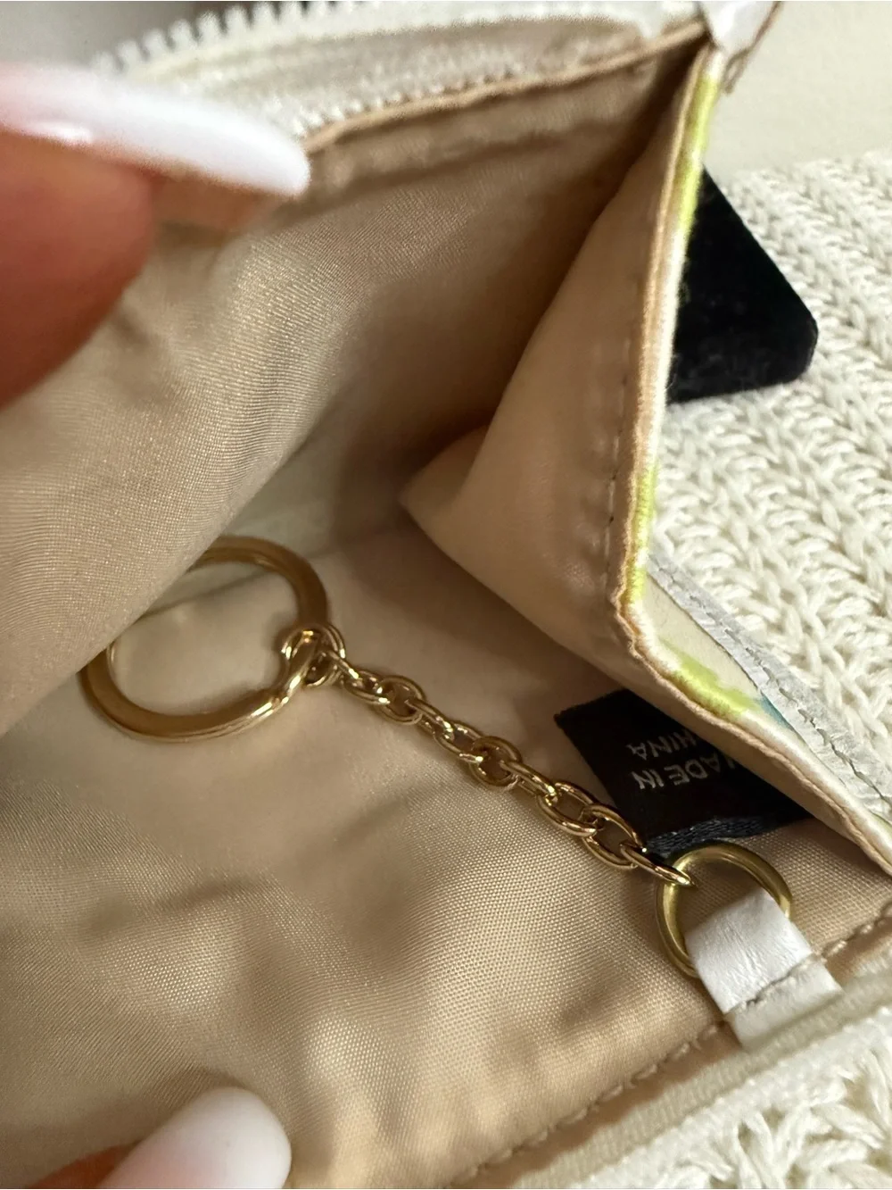Coach Y2K scribble fabric Zip Card Wallet in Pastel Multi